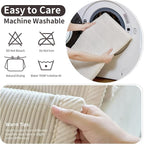 Couch Covers for Dogs Washable, Non Slip Couch Covers for Loveseat Sofa Pet Friendly, Soft Fuzzy Sofa Covers for Pet, Dog Couch Cover Furniture Protector(1PC,Beige White,27.6"x82.7")