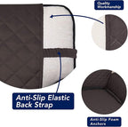 PureFit Reversible Quilted Sofa Cover, Water Resistant Medium Slipcover Furniture Protector, Washable Couch Cover with Non Slip Foam and Elastic Straps for Kids, Dogs, Pets (Loveseat, Chocolate/Beige)