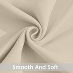 Yakamok Thermal Insulated Grommet Blackout Draperies/Drapes for Bedroom Window,Room Darkening Curtain Panels (2 Panels, W52 x L63 -Inch,Cream Beige)