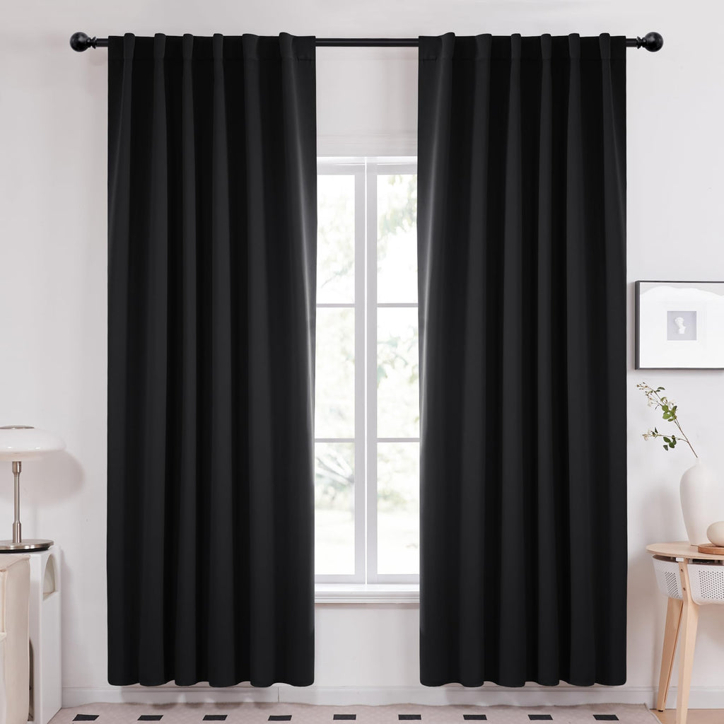 Deconovo Blackout Curtains for Bedroom 108 Inches Long