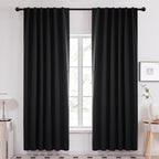 Deconovo Blackout Curtains for Bedroom 108 Inches Long
