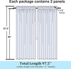 Simplebrand Sage Green Sheer Curtains 96 Inches Long, Light Filtering Rod Pocket Solid Color Window Sheer Curtain Panels, Elegant Curtains & Drapes for Living Room, Bedroom 2 Panels, 59" W x 96" L