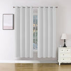 Joydeco Blackout Curtains for Bedroom 96 inch Long 2 Panels, Thermal Insulated Room Darkening Curtains with Grommets, Soft Window Drapes for Living Room (W52 x L96 Inch