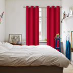 BGment Red Blackout Curtains for Living Room 84 Inch Long - 2 Panels