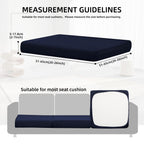 DREAHOTEXTIL 14Pcs Outdoor Cushion Covers, Elastic Patio Cushion Covers