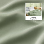 MIULEE Sage Green Blackout Bedroom Curtains Drapes 90 Inch Long 52"x90"