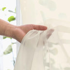 OVZME Cream Sheer Curtains 63 Inches Long 2 Panels - Soft Light Filtering Window Sheer Panels for Living Room/Bedroom, Top Dual Rod Pocket, 1 Pair, Each 42Wx63L Inches