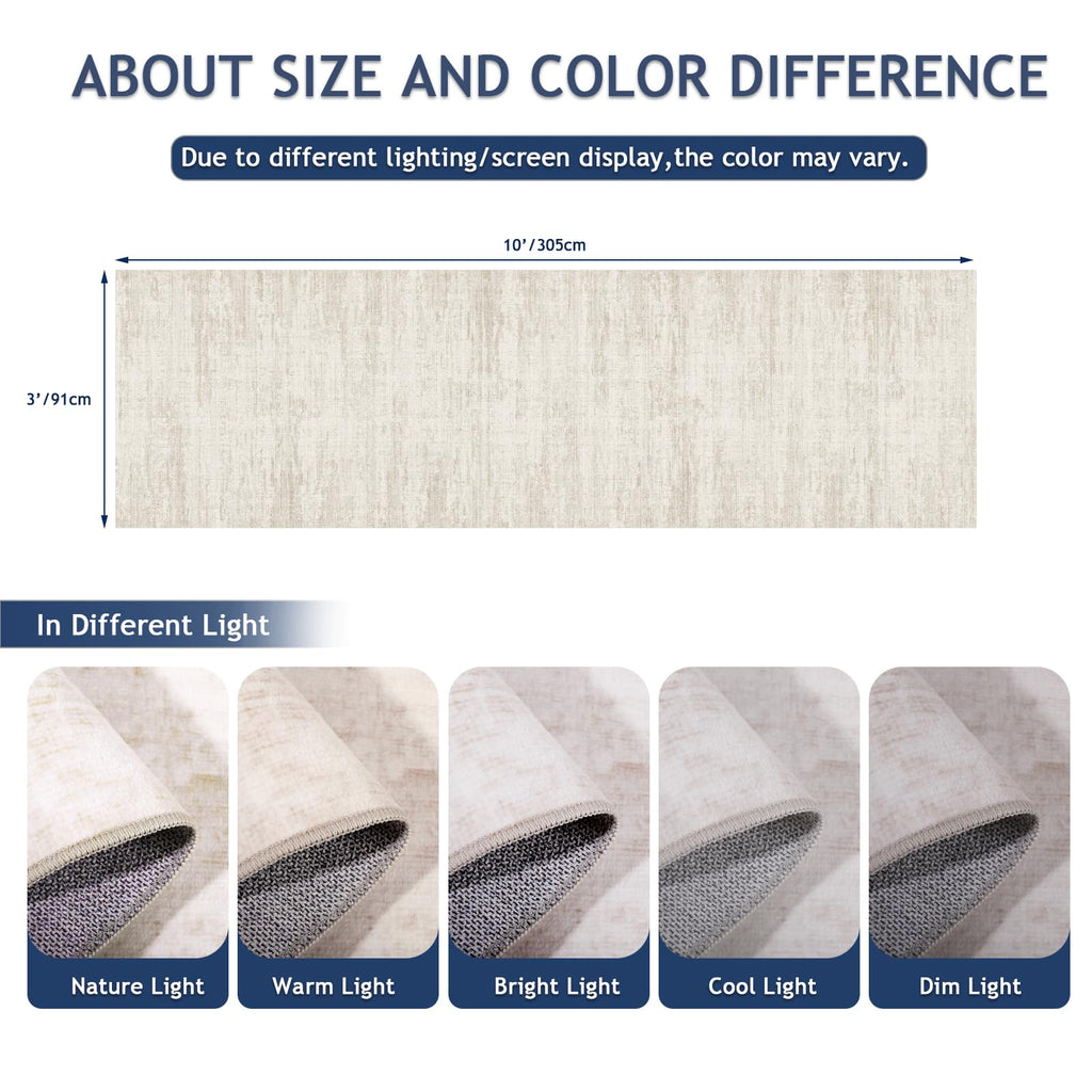 Washable Runner Rugs 3x10 Abstract Kitchen Runner Rug Non Slip Backing, Ultra-Thin Carpet Runners for Hallway 10 ft,Long Rug Runner for Entryway Living Room Bedroom Laundry Room