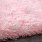 Shag Area Rugs for Bedroom Living Room,6X9 Ultra Soft Fluffy Area Rugs for Dorm, Indoor Carpet Nursery Rugs for Kids Girl Room Home Decor, Pink