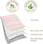 Nakagishi Boho 4x6 Pink Area Rug Living Room Rugs Machine Washable