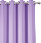 LEMOMO Lilac Blackout Curtains 52 x 84 inch/Lavender Curtains Set of 2 Panels/Thermal Insulated Room Darkening Bedroom Curtains