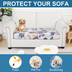 Smiry Printed Couch Cushion Covers, Stretch Couch Covers for Sofa