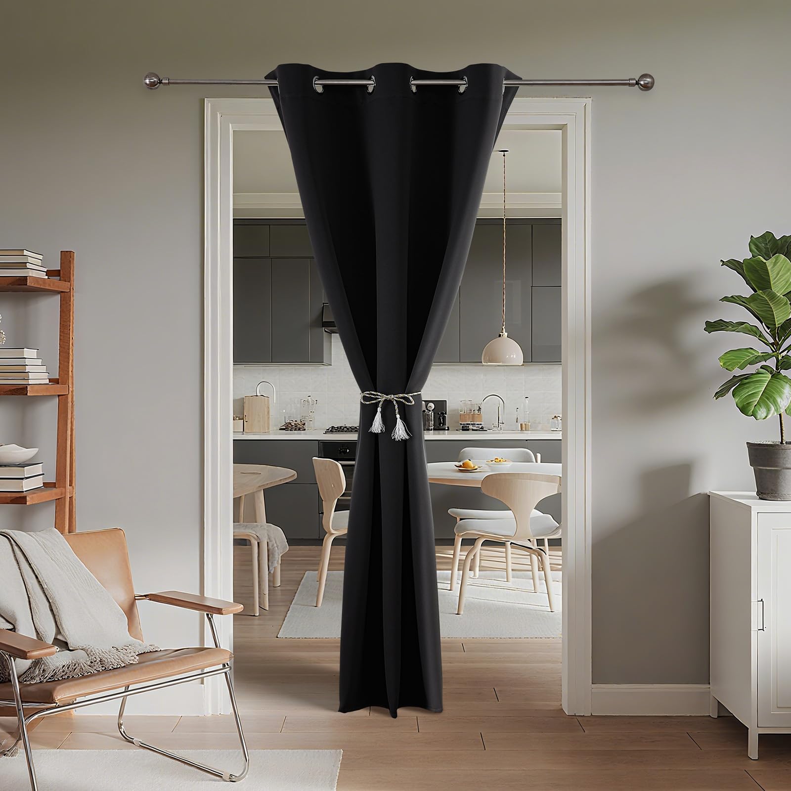 Joydeco Door Curtain Blackout Curtains for Doorway Privacy Closet Drapes