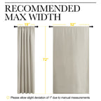 NICETOWN Blackout Curtains for Living Curtains, Room Darkening Window Curtain Panels, Easy-Care Solid Thermal Insulated Draperies/Drapes for Daughter Room (Natural, 2 Panels, 52 by 72)
