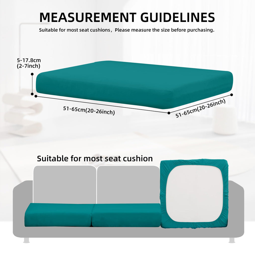 DREAHOTEXTIL 14Pcs Outdoor Cushion Covers, Elastic Patio Cushion Covers