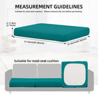 DREAHOTEXTIL 14Pcs Outdoor Cushion Covers, Elastic Patio Cushion Covers
