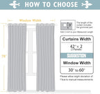 ChrisDowa Blackout Curtains for Bedroom and Living Room 78 Inches Long