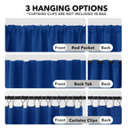 Deconovo Blackout Curtains for Bedroom, Living Room Curtains 84 Inches Long