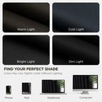 Joydeco Christmas Blackout Curtains for Living Room, Black Curtains 90 Inch Long 2 Panels Set, Room Darkening Grommet Drapes for Bedroom Window (Black, W52 x L90 Inch)