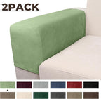 Couch Arm Covers 2 Pcs Sofa Armrest Covers Stretch Couch,Armrest Cover for Chairs Scratch-Resistant Sofa Arm Cover Armchair Slipcovers,Avocado Green