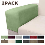 Taque Couch Arm Covers 2 Pcs Sofa Armrest Covers Stretch Couch,Armrest Cover for Chairs Scratch-Resistant Sofa Arm Cover Armchair Slipcovers,Avocado Green
