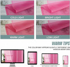 Sheer Curtains 84 Inches Long 2 Panels, Elegant Airy Transparent Light Filtering Window Curtains, Window Drapes for Living Room Bedroom, Top Dual Rod Pocket Design, Hot Pink, 2x42Wx84L Inches