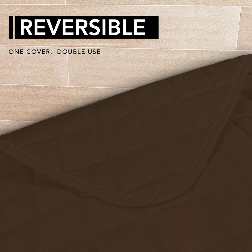 Easy-Going Sectional Couch Covers for Dogs L Shape Sofa Cover Reversible Sofa Slipcover Chaise Lounge Cover Furniture Protector Cover for Pets Dog Cat (42 x 68 inches, Coffee/Coffee)