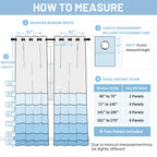 SimpleHome Black 100% Blackout Curtains Room Darkening Living Room 63 Inch