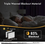 MIULEE Lilac Blackout Curtains for Bedroom Living Room 84 Inches Long 2 Panels, Thermal Insulated Room Darkening Drapes Solid Grommet Noise Reduction Light Blocking Window Treatments 40x84 Inch