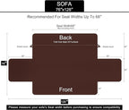 U-NICE HOME Reversible Sofa Cover Couch Cover for Dogs, Taupe/Taupe
