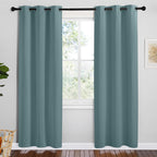 NICETOWN Navy Blackout Curtains for Kid's Room 42" Wide x 78" Long 2 Panels