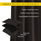 NICETOWN Blackout Draperies Curtain Panels - Thermal Insulated Solid Grommet Blackout Curtains/Panels/Drapes for Living Room(Toffee Brown, 1 Pair, 66 by 54-Inch)