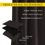 NICETOWN Blackout Thick Window Curtains - (W52 x L108, Brown, 2 Panels) Thermal Insulated Grommet Drape Panels for Bedroom and Living Room