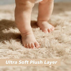 yulidayang Fluffy Round Area Rugs for Bedroom,4'X4'Shag Circle Area Rugs for Girls Room,Non Slip Fuzzy Plush Rug for Kids Room Living Room and Dorm Home Decor Rug