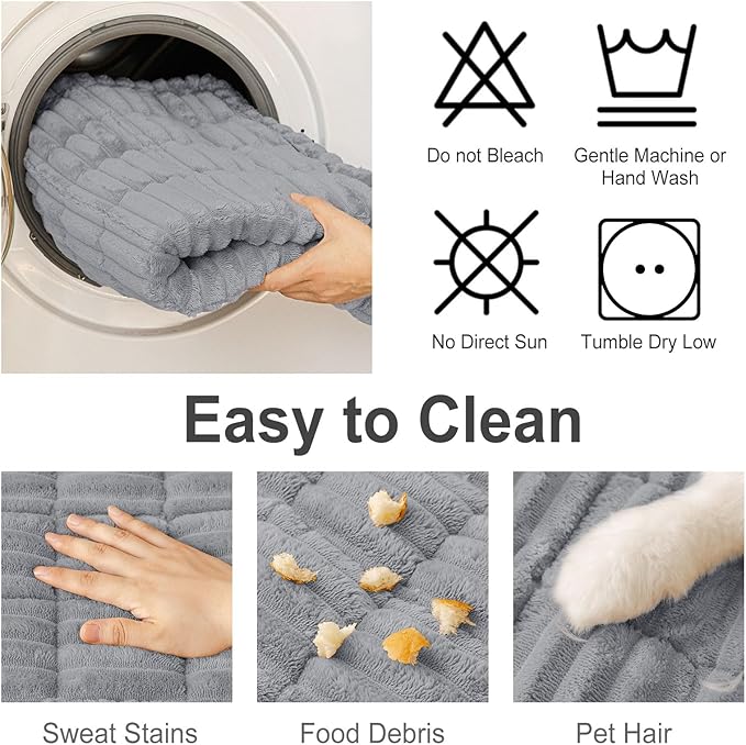 hyha Couch Cover for Dogs, Washable Non Slip Plush Flannel Sofa Protector