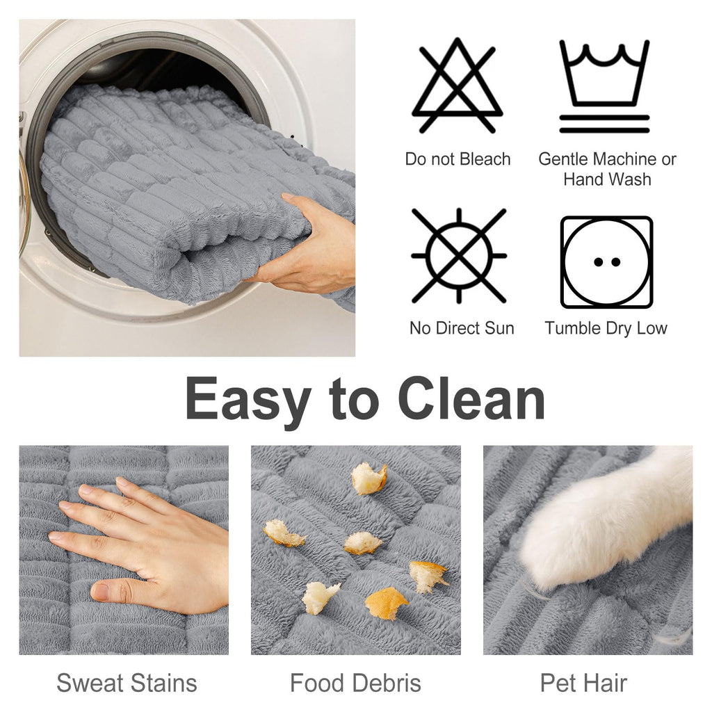 hyha Couch Cover for Dogs, Washable Non Slip Plush Flannel Sofa Protector