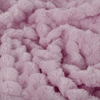 Puncuntex Light Purple Throw Blanket 50"×60" inches Fuzzy 3D Jacquard Decorative Flannel Fleece Super Soft Plush Cozy Blanket for Couch Sofa Chair Lightweight