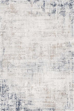 6 x 9 Area Rugs for Living Room, Machine Washable Non Slip Rug Ultra Soft Low Pile Indoor Carpet Modern Abstract Rugs for Bedroom Office Room Dining Room Beside, Blue/Grey