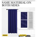 NICETOWN 2 Panels Blackout Curtains, Rod Pocket Thermal Insulated Drapes 84 inches Long, Easy-Care Modern Home Decoration Sunshades for Guest Room, Living Room, Office, 62 x 84 Inch, Royal Blue