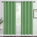 NICETOWN Froest Green Blackout Curtains 78 inches Length for Living Room, 2 Panels, 55" Wide, Thermal Insulated Decoration Drapes for Bedroom Window