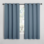 NICETOWN Smoky Blue Blackout Curtains 68 inches Length for Living Room, 2 Panels, 55" Wide, Thermal Insulated Decoration Drapes for Bedroom Window