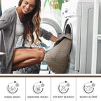 TAOCOCO 100% Waterproof Recliner Sofa Covers, Non Slip Split Couch Covers for Reclining Couches with Elastic Strap, Washable Reclining Sofa Cover Furniture Protector (3 Seater, Gray Taupe)