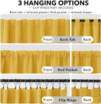 Deconovo Blackout Curtains for Bedroom, Living Room Curtains 95 Inches Long