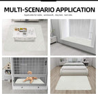Easy-Going Sectional Couch Covers for Dogs L Shape Sofa Cover Reversible Sofa Slipcover Chaise Lounge Cover Furniture Protector Cover for Pets Dog Cat (42 x 52inches, Ivory/Ivory)