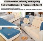 Couch Cushion Covers for Sofa Couch Covers Wear-Resistant Universal Sofa Cover Washable Stretch for Sectional Slipcovers (Texture-Blue,Back Cover M)