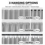 Deconovo Blackout Curtains for Bedroom, Living Room Curtains 72 Inches Long