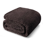 Whale Flotilla Soft Fleece King Size Bed Blanket, Light Grey