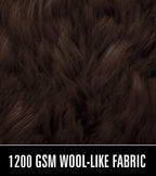 LOCHAS Soft Fluffy Faux Fur Rugs for Bedroom Bedside Rug 2x3 Feet, Washable, Furry Sheepskin Area Rug for Living Room Girls Room, Luxury Shag Carpet Home Decor, Brown