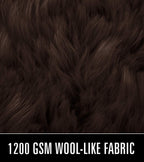 LOCHAS Soft Fluffy Faux Fur Rugs for Bedroom Bedside Rug 2x3 Feet, Brown
