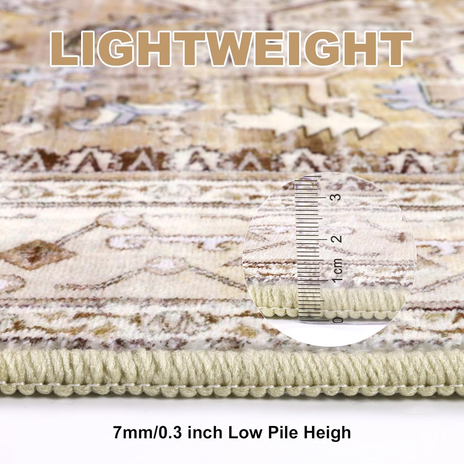 Yamaziot Washable Runner Rug, 2x12 Non-Slip Boho Hallway Kitchen Rug
